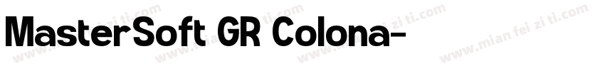 MasterSoft GR Colona字体转换